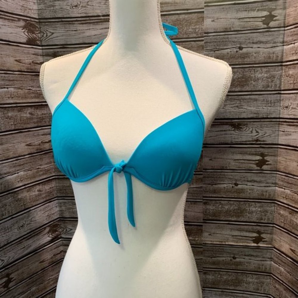 YMI Blue Bikini Top - Size Medium - Swimwear